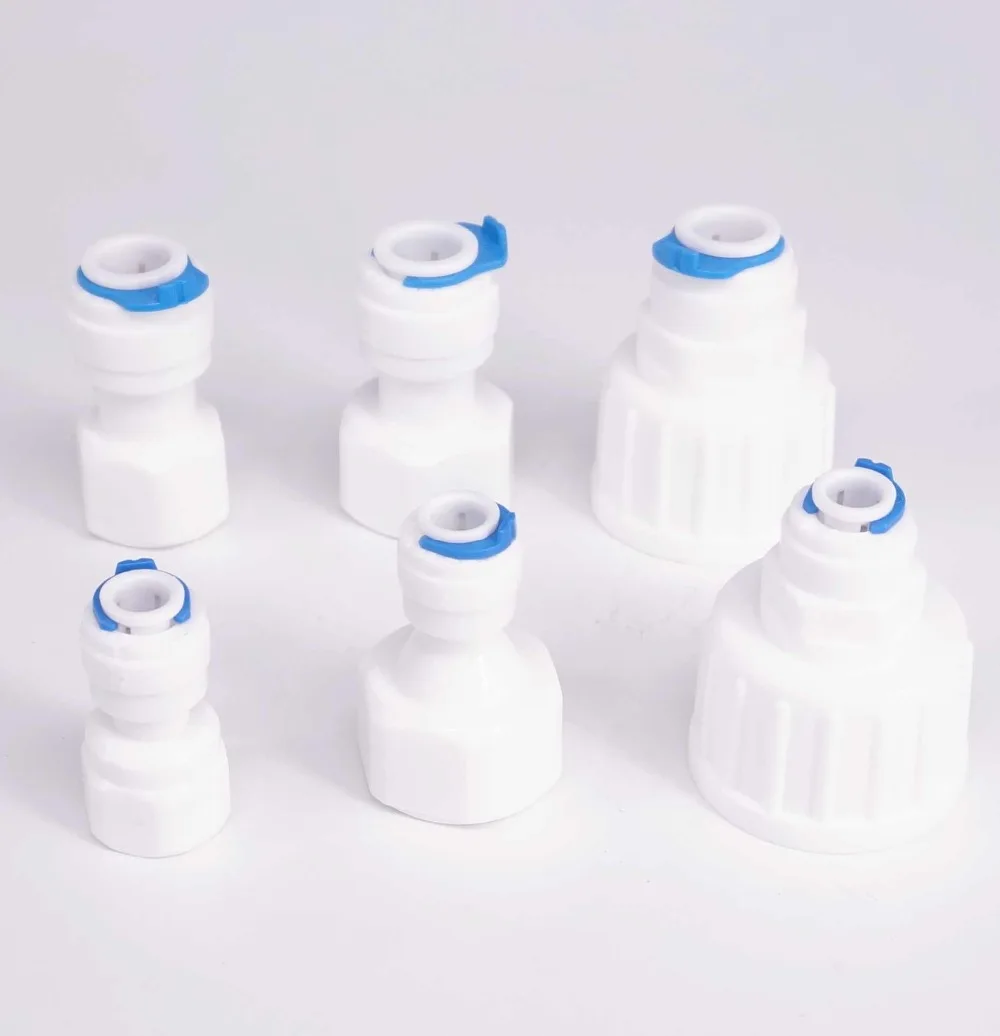 Fit for 1/4&quot 3/8&quot OD Tube 1/8&quot 1/2&quot 3/4&quot BSP Female Connector Fitting Aquarium Reverse Osmosis RO Water Dispenser |