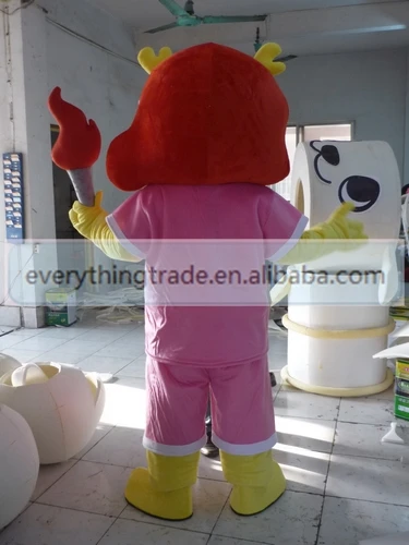 Hot sale 2014 Adult lovely cartoon red nose doll mascot costume fancy dress party costumes adult size | Тематическая одежда и