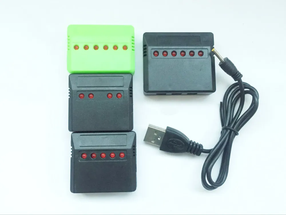 1 шт. мини 4 порта 5 портов 6 портов Lipo батарея USB зарядное устройство для Syma X5C Hubsan H107 Wltoys Радиоуправляемый НЛО Квадрокоптер вертолет