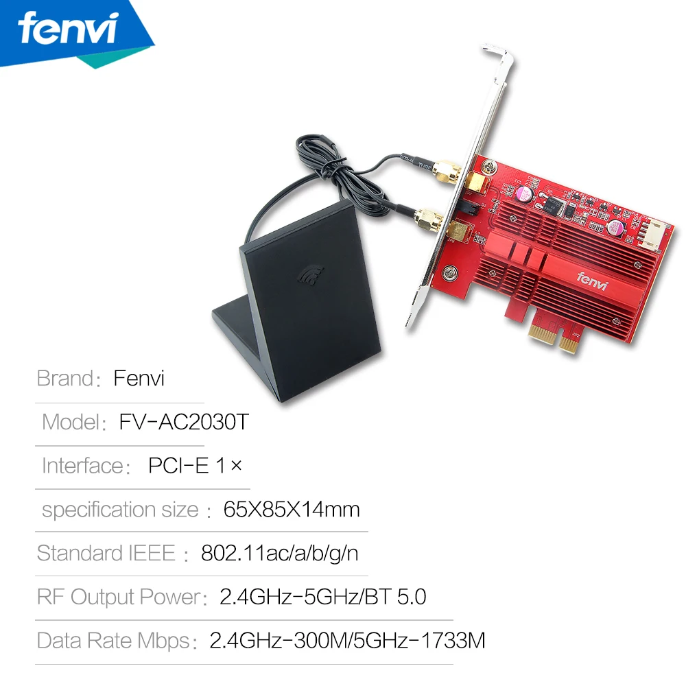 Двухдиапазонный AC2030 беспроводной ac 9260 PCIE WiFi BT 5 0 MU MIMO 802.11ac 2 4G: 300 M/5 Ghz: 1730Mbp