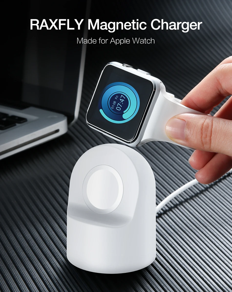 RAXFLY быстро Беспроводной Зарядное устройство для Apple Watch 2 3 USB Магнитные часы зарядный кабель для Apple Watch 1 м 38/42 мм Беспроводной Зарядное устройство