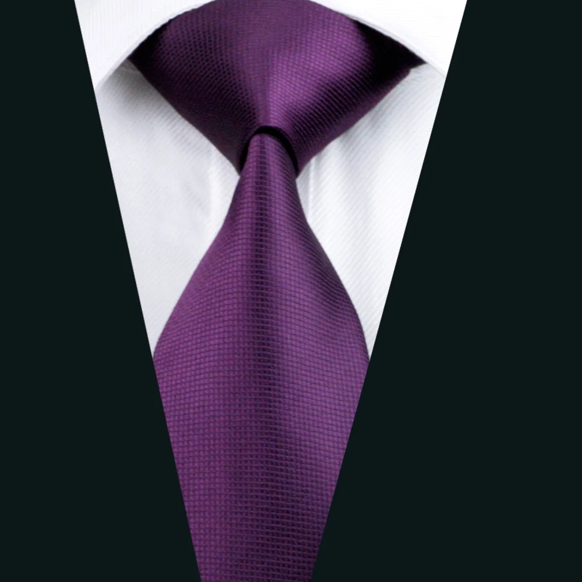 

DH-236 фиолетовый однотонный галстук 100% шелк жаккардовые галстуки для мужчин Деловая Свадебная вечеринка Бесплатная доставка