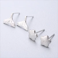 xiyanike fashion geometry earring hot sale 925 sterling silver cute stud earrings ear needle simple personality for women 91 108