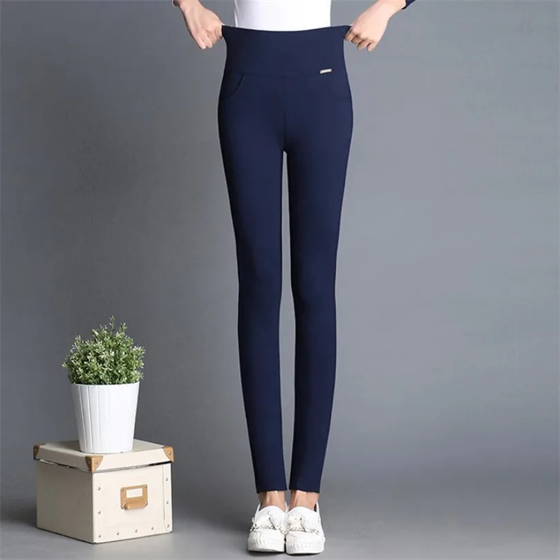 K325 Navy blue YGYEEG женские Леггинсы пуш-ап эластичный спортивный бинт из полиэфирного волокна Леггинсы большого размера черные облегающие Джеггинсы Леггинсы с высокой талией брюки женские M-4XL - Цвет: K325 Navy blue