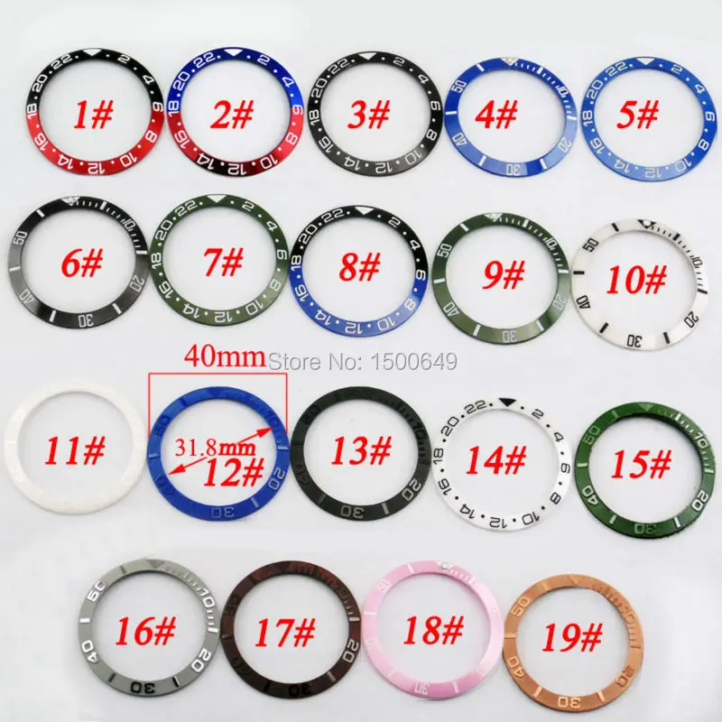 

Corgeut Titanium Material ceramic bezel ring insert fit 43mm case mechanical men watches P349