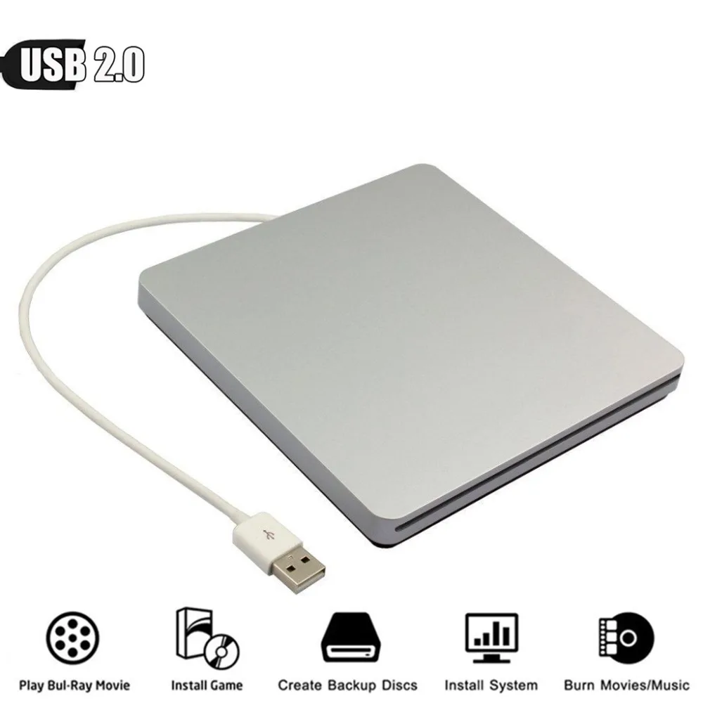 Для Apple Mac Book Pro MacPro MacBookPro USB компьютера 2 0 8X DVD плеер ROM комбо 24X CD R горелки внешний
