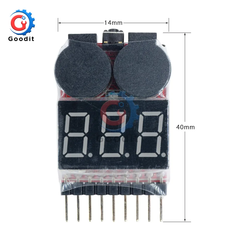 Цифровой сигнал с низким звуком 10 шт. 2 в 1 1S-8S Lipo/li-ion/Fe RC лодка аккумулятор