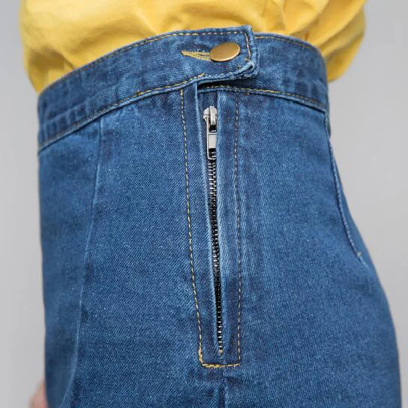 

EORUTCIZ Spring Vintage Midi Denim Skirt Women High Waist Jean Pencil Skirt Summer Casual Elegant Black Skirts LM300