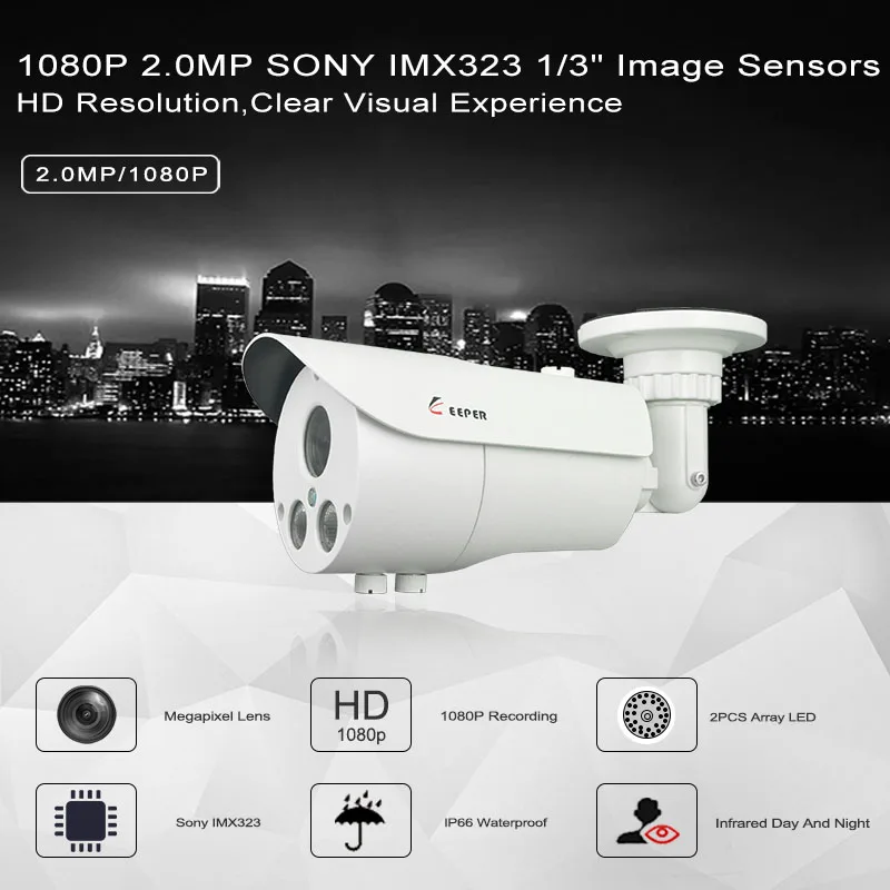 AHD 1080P аналоговая CCTV камера, видео для наблюдения, инфракрасная, для безопасности, для улицы, IP66, пуля, вращающаяся на 240, и фиксирующий угол 3