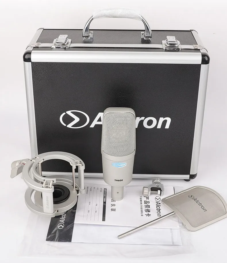 Конденсаторный микрофон с большой диафрагмой Alctron TH600 для записи вокала