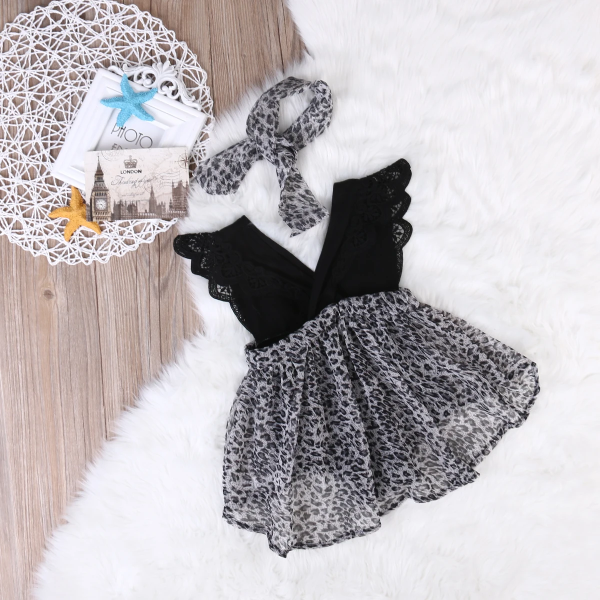 Детское платье с леопардовым принтом для девочек | Мать и ребенок