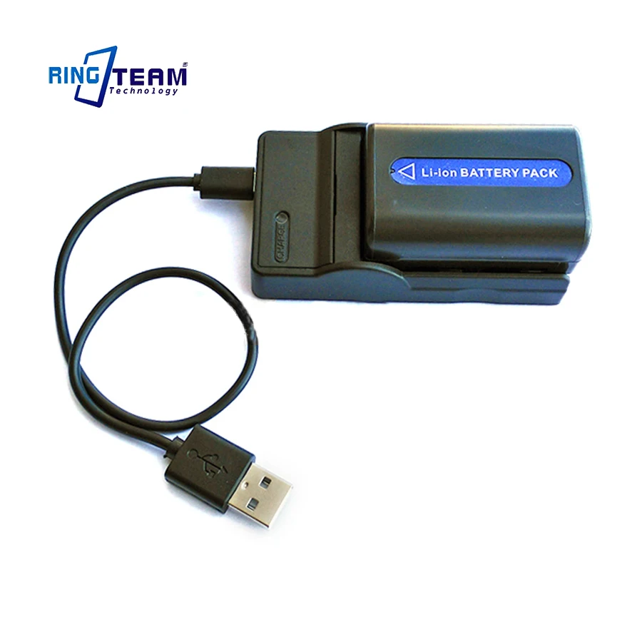 Зарядное устройство USB NP-FM50 для Sony Cyber-shot Mavica BC-TRM Hi8 MVC-CD DVD Handycam & MiniDV CCD-TRV (art.: 78eab93e1) - 78eab93e1
