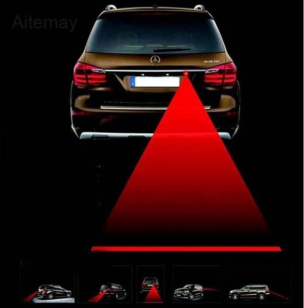 1 шт. автомобиль Предупреждение лазерный задний противотуманный светильник