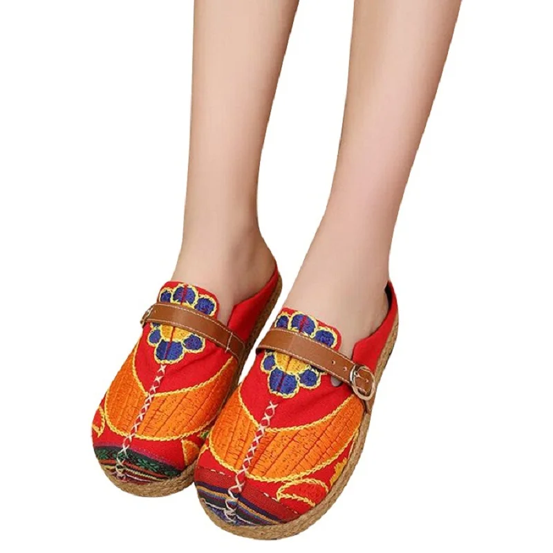 HEE GRAND/традиционные женские лоферы в китайском стиле уникальные туфли на плоской