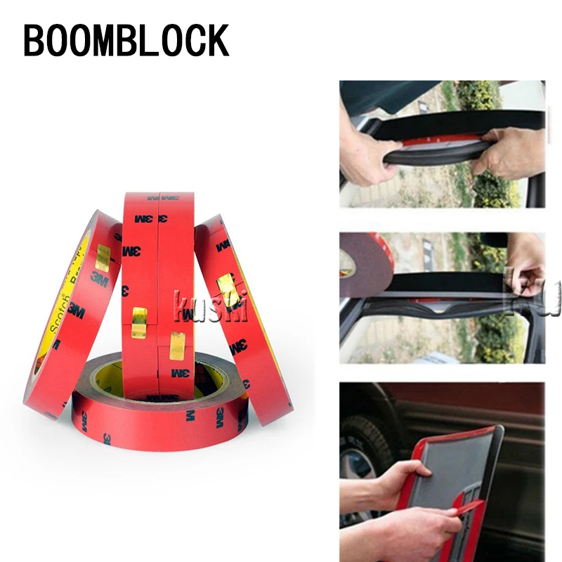 Автомобильные наклейки BOOMBLOCK 3 м с двойной лентой 6 30 мм для Mercedes W204 W210 AMG Benz Bmw E36 E90