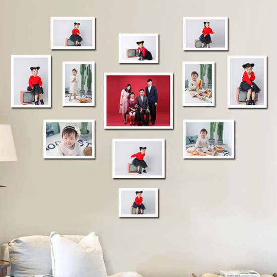 White Photo Frame 12 шт., классическая фоторамка для настенных подвесных фоторамок, фоторамка, Свадебная пара, рекомендуемые фоторамки, Подарочные - Цвет: White Photo Frame