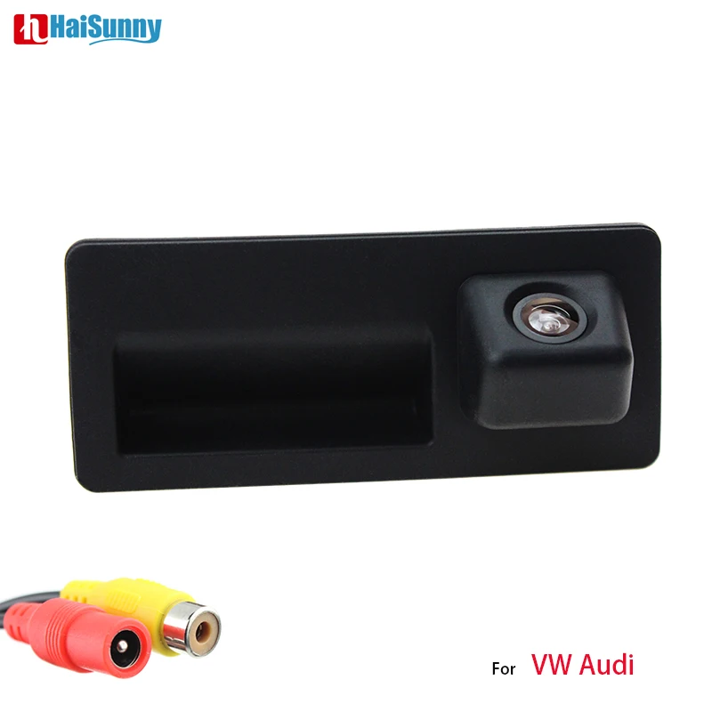 

Car Trunk Handle Parking Backup Rear Camera For V W Passat Tiguan Golf Touran Jet ta Sharan T ouareg Audi A4 A6 Night Vision