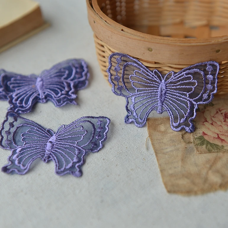 Фиолетовые отверстия на вышивальной бабочке|embroidery ring|open tinopen underpants |