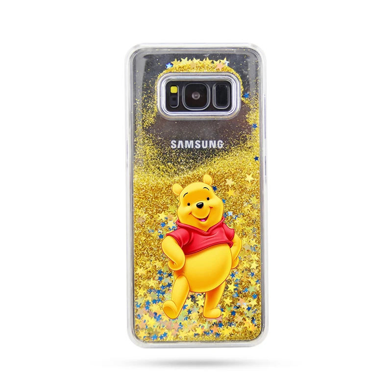 Для samsung Galaxy S8 чехол милый Минни Ститч Чеширский кот Блестящий жидкий зыбучий