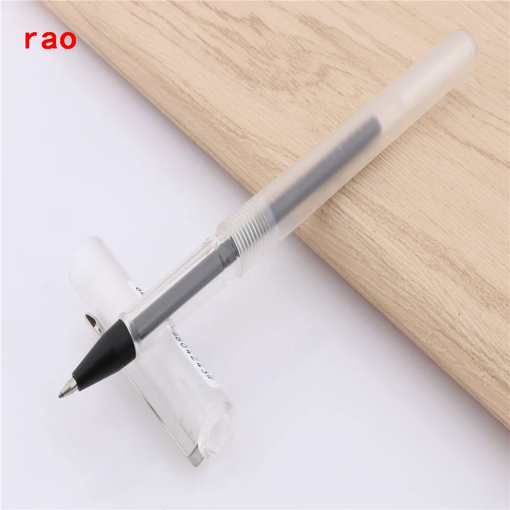 Мода цвет Jinhao 991 гелевая ручка для офиса черные чернила канцелярская ручка школьные принадлежности креативные канцелярские принадлежности для письма Gles ручка - Цвет: Transparent white