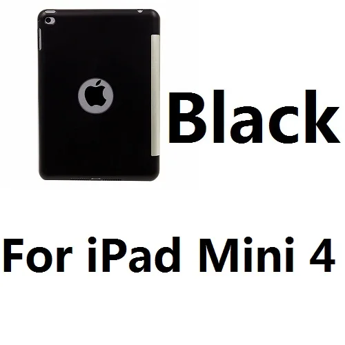 For Mini 4 Black Складной ноутбук дизайн беспроводной Bluetooth клавиатура складная подставка чехол для IPad Mini 1 2 3 4 Sceen протектор - Цвет: For Mini 4 Black