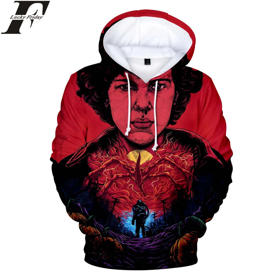 

Stranger Things Hoodies Sweatshirts 3D TV Show Print Women/Men Casual Sweatshirt Style Clothes Plus Size XXS To 4XL