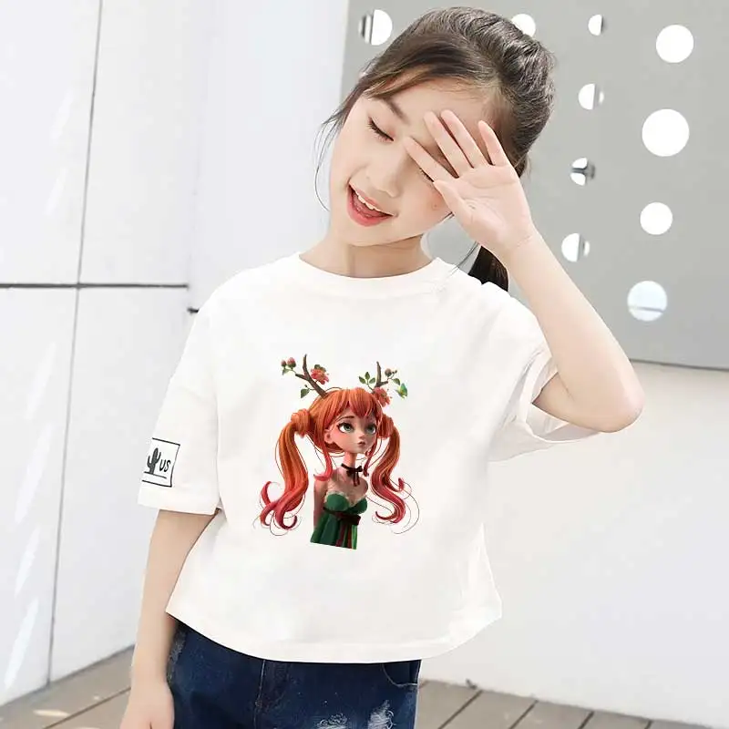 

3D Cute Druid Girl Stickers Iron On Transfers For Clothing Fashion Stickers Cartoon Patches For Kids Thermo Stickers On Clothes