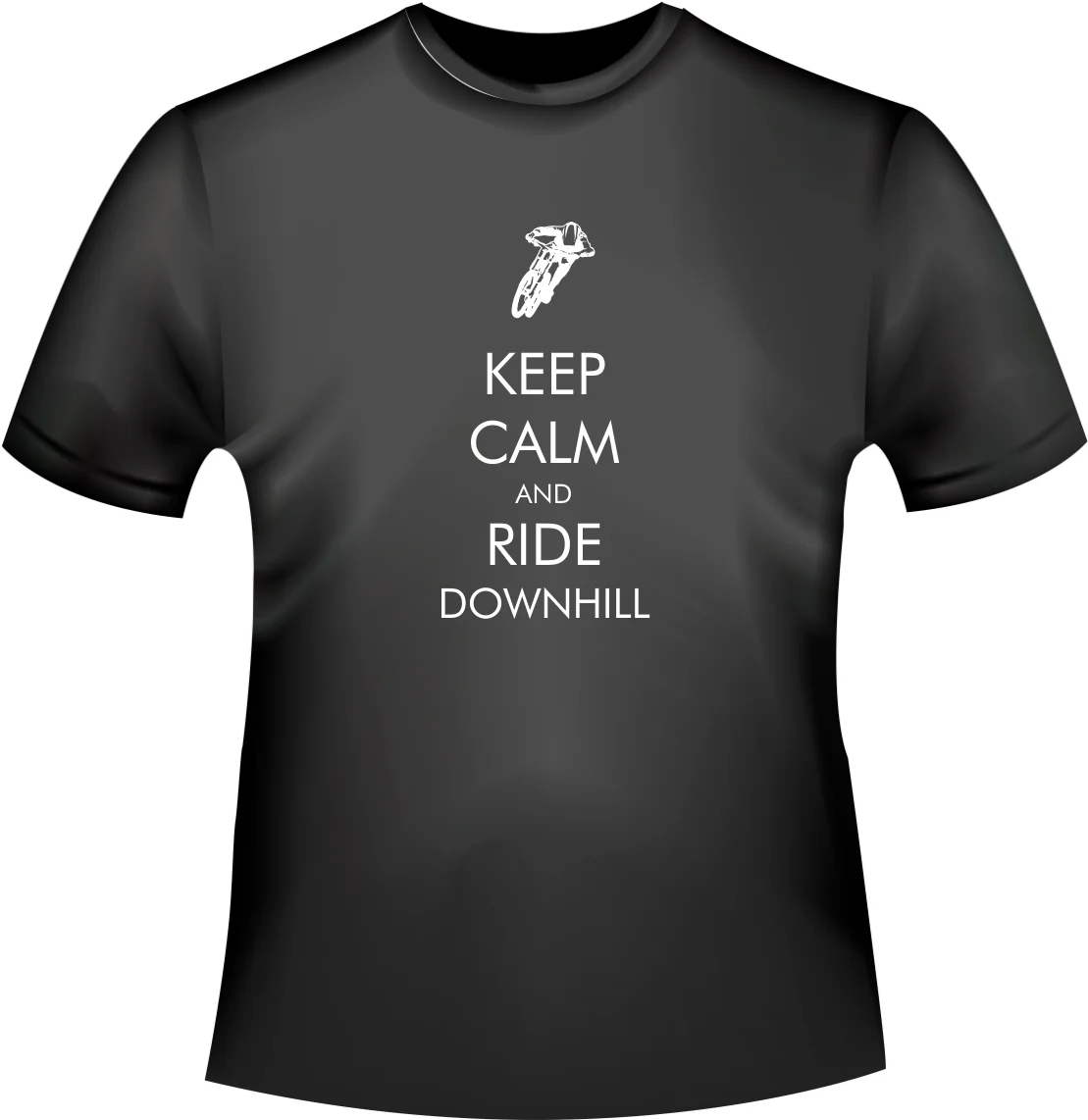

2019 New Summer Men Hot Sale Fashion T-Shirt "KEEP CALM AND RIDE DOWNHILL" Lustige Fun T-Shirts BMX Mountainbike