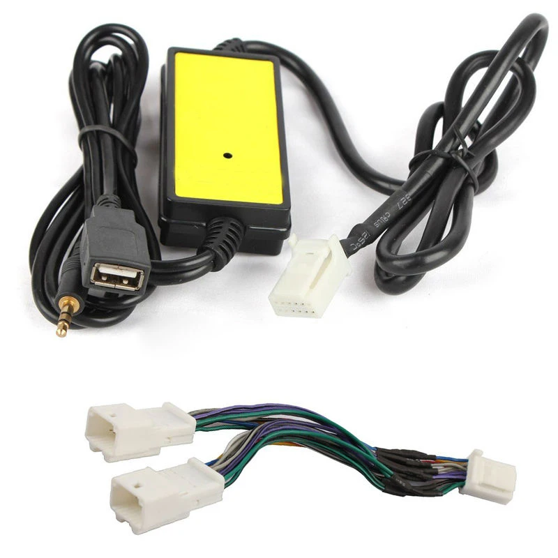 Автомобильное аудио устройство AUX USB кабель адаптер внешняя передача Y жгут