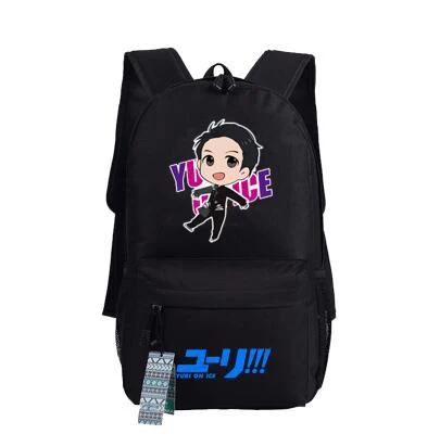 YURI on ICE Katsuki Yuri, женский рюкзак, Холщовый, школьные сумки для подростков, Harajuku, дорожный рюкзак, аниме, рюкзак для ноутбука, рюкзак для книг - Цвет: 13