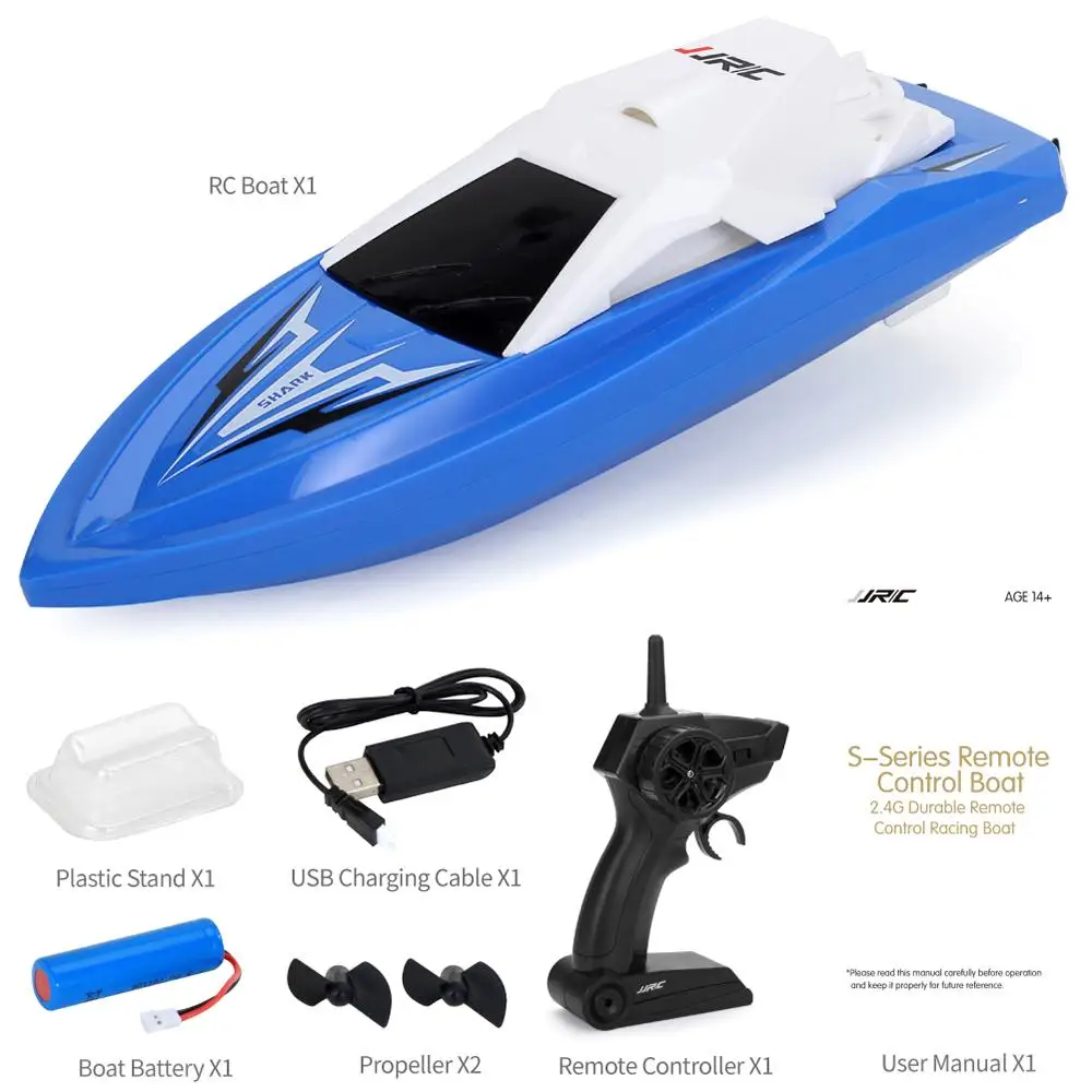 JJRC S1/S2/S3/S4/S5 10 км/ч 2,4 г Электрический радиоуправляемый катер с двумя мотогонами RTR модель корабля Игрушки для мальчиков подарок