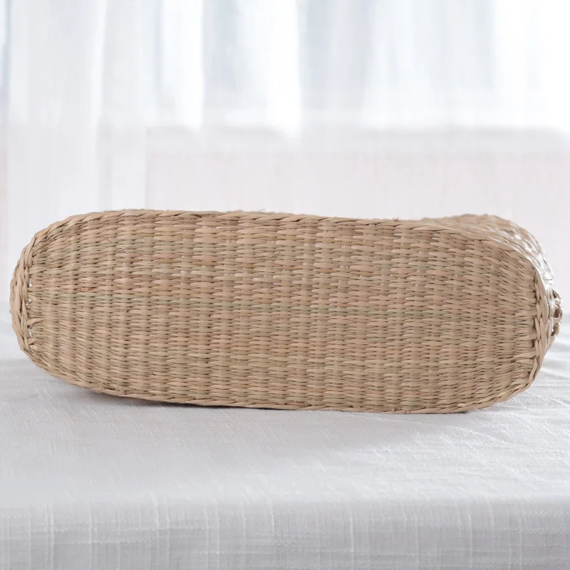 

New Summer Knitting Straw Bag Large Shopping Bag Women Tote Bags Simple Women Braided Handbag Hand Made Woven Rattan Beach Bag