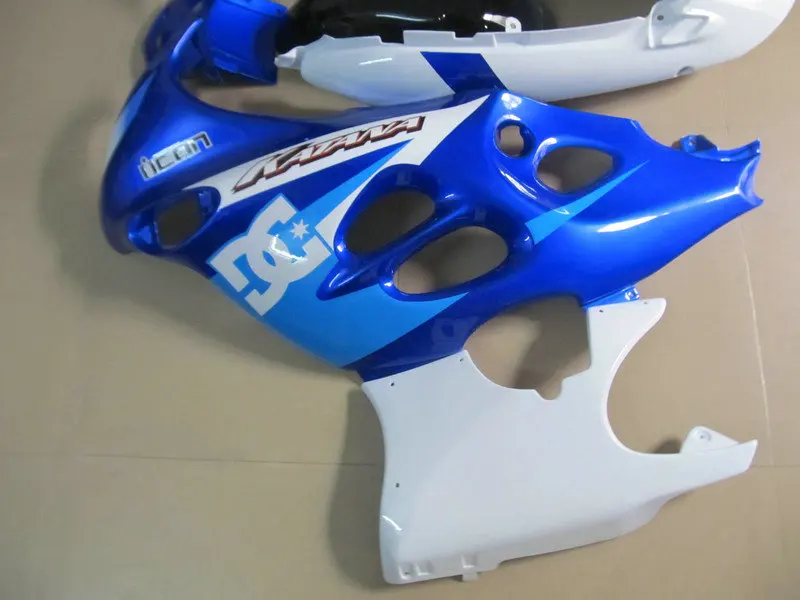 Набор обтекателей мотоцикла для GSX600 750F 03 04 05 06 GSX600F GSX750F 2003 2004 2006 ABS синий белый