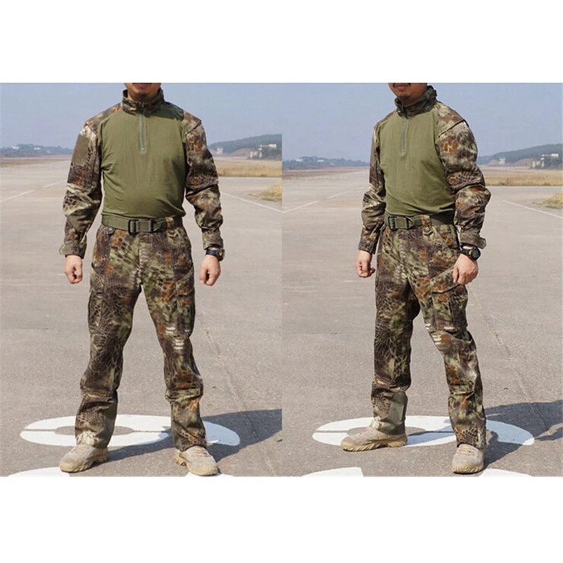 Tactical Army Military Cargo Pants&ampShirt Camouflage Waterproof Airsoft Paintball BDU Uniform Combat US Men Clothing Sets | Спорт и