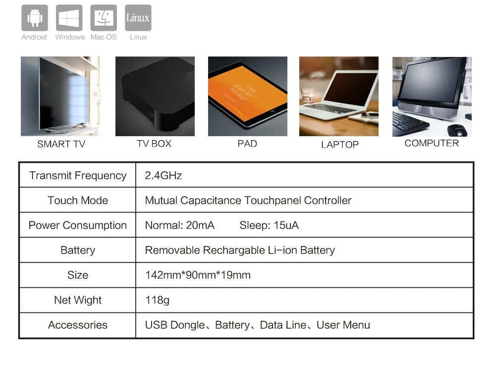 HEYNOW 2,4 ГГц Беспроводная сенсорная клавиатура H18 Air mouse tv пульт дистанционного управления Мышь для Windows PC Android tv Box Kodi GooglePad