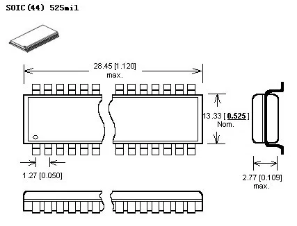 PSOP44 - DIP44 / SOP44 SOIC44 SA638-B006 программатор адаптер/тестовая розетка IC | Электронные