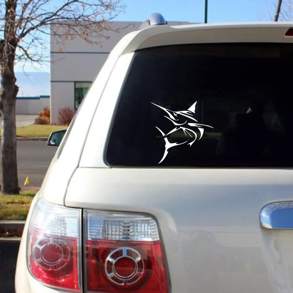 Наклейка на автомобиль в виде соли рыбы акулы черепа|vehicle stickers|car graphicsskull car |