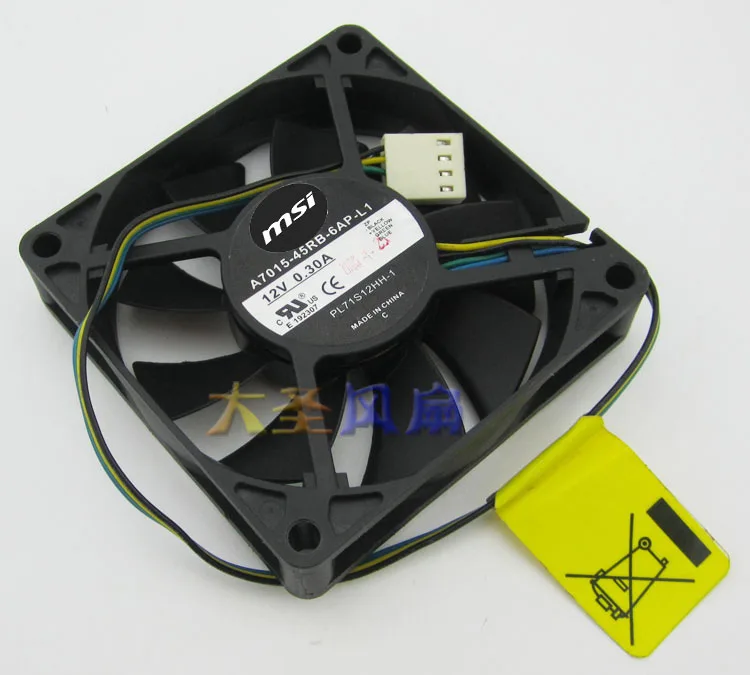 Оригинальный Процессор кулер A7015 45RB 6AP L1 PL71S12HH 1 12V 0.30A 70*70*15 мм FONSONING|cpu cooler|msi cpumsi cooler |