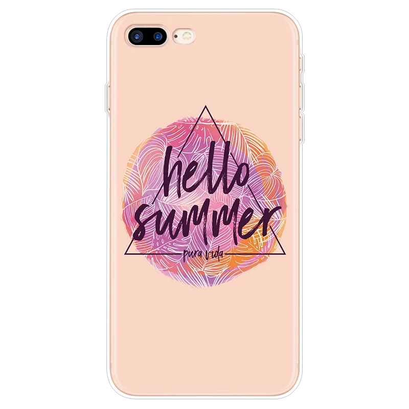 fdyhello Летний чехол с цветами для iPhone 7 Plus 8 6 6S Plus 4 4S 5C 5 5S SE силиконовый чехол для iPhone XR X XS Max 9 10 мраморный чехол с единорогом - Цвет: fdyhello