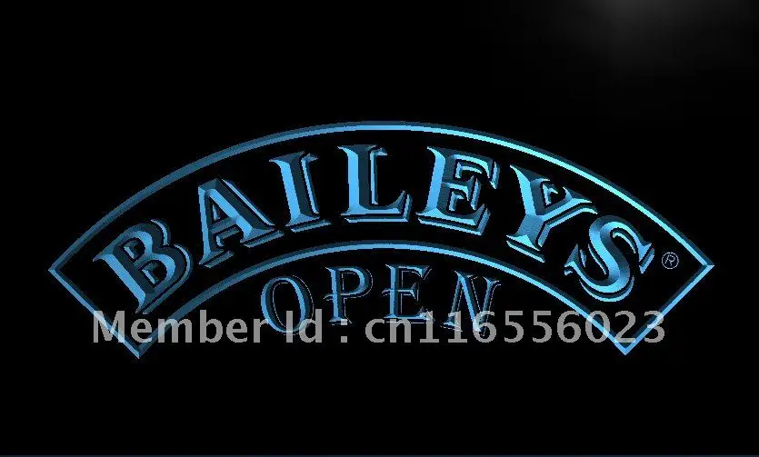 

LA064- Baileys Beer OPEN Sign LED Neon Light Sign home decor crafts