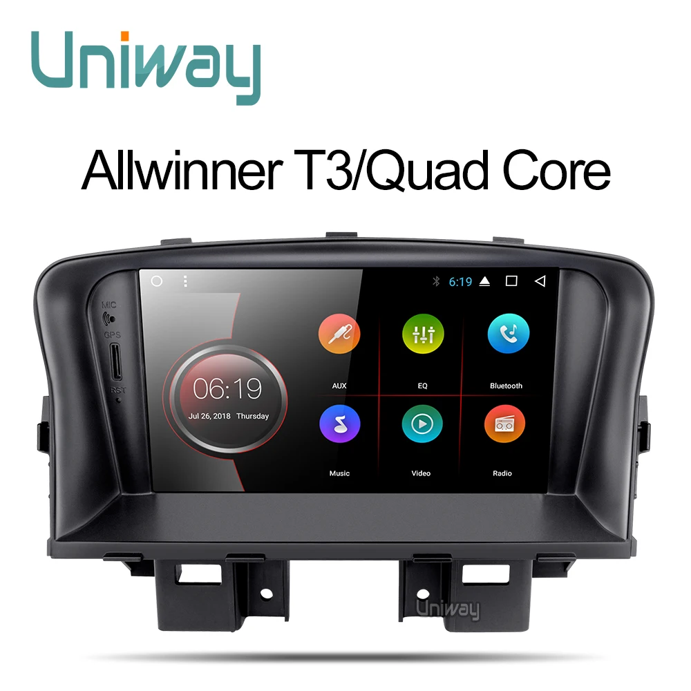 Uniway ZLKLZ7071 2G+ 3 знака после 2G android 8.1car dvd для chevrolet cruze 2008 2009 2010 2011 2012 2013 автомобиль радио gps навигации