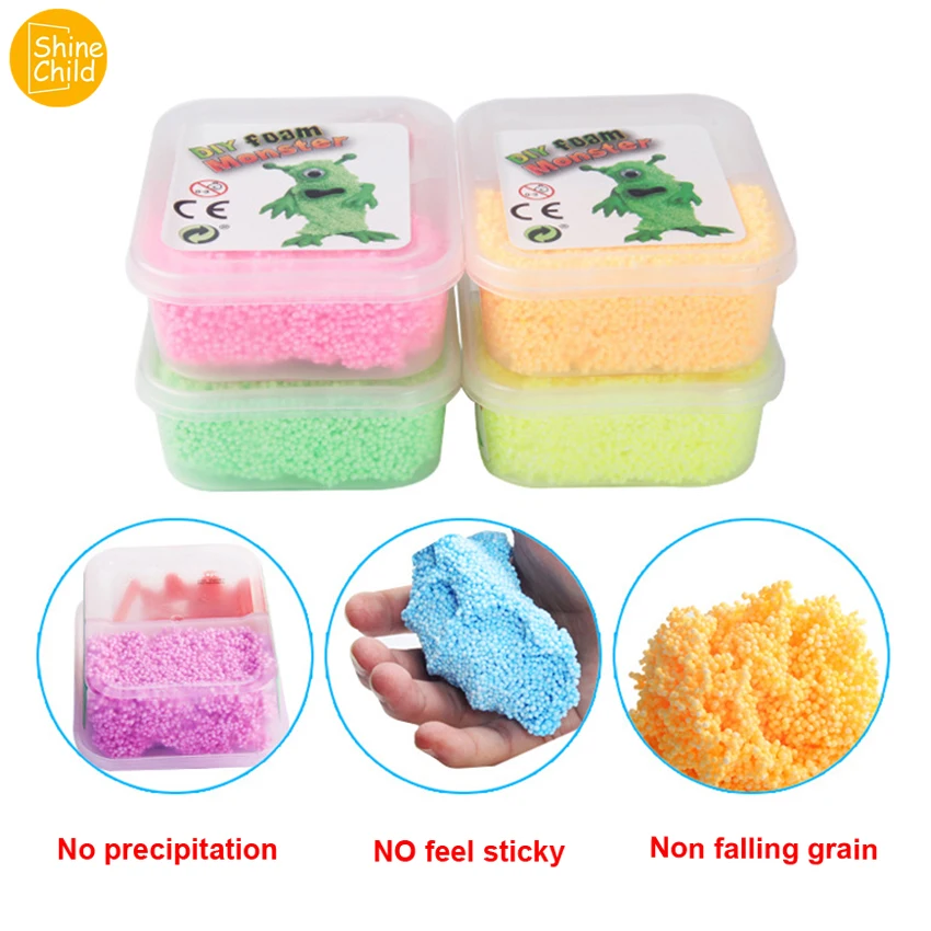 DIY Монстр слизи Снежная грязь пушистый Floam поставки слаймов дети игрушечная глина