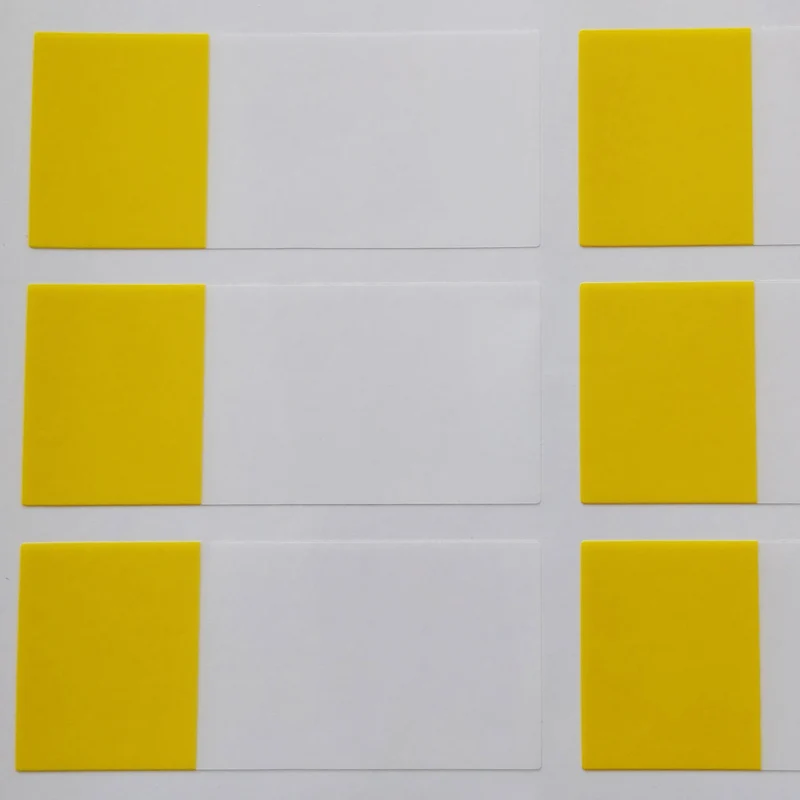 yellow 2700 шт./лот 58x25 мм ручные намотки сети наклейки на сетевой кабель, водонепроницаемый и прочный для когда-либо использования, пункт № HT05 - Цвет: yellow