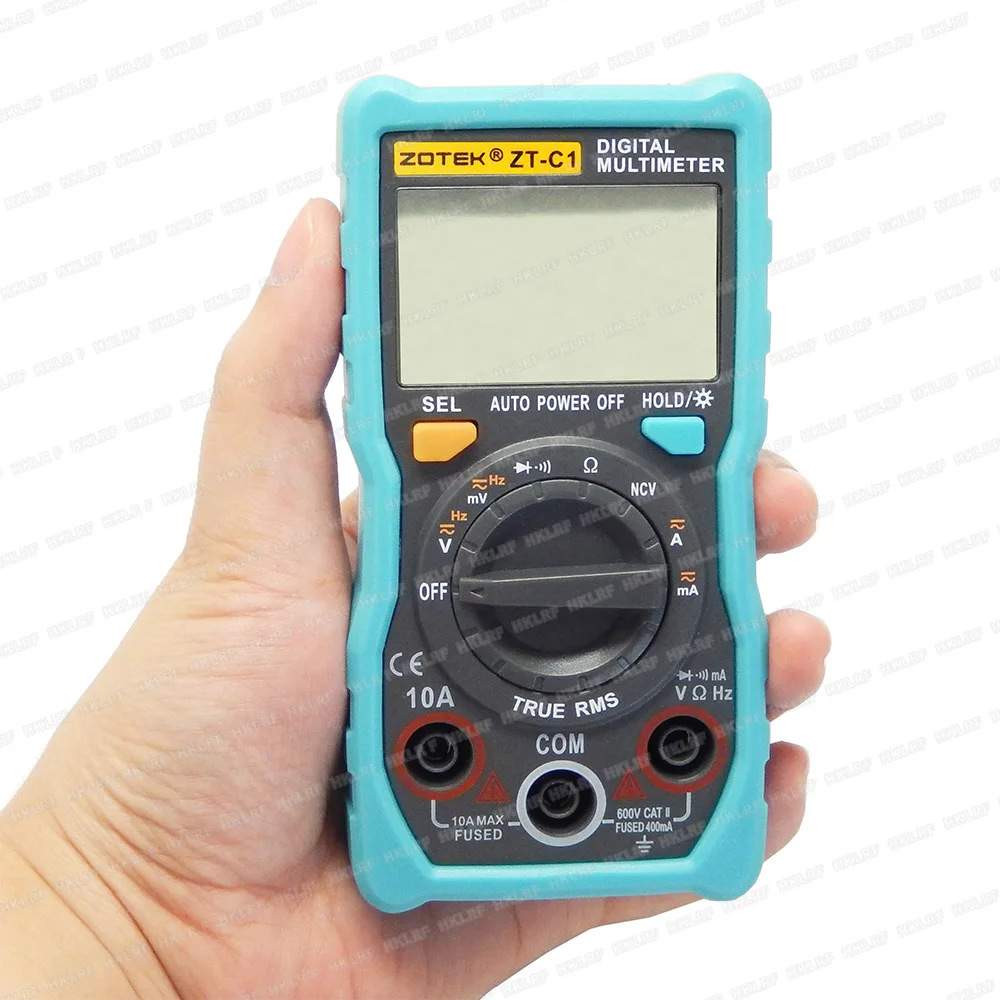 Цифровой мультиметр ZOTEK ZT-C2 C1 с автоматическим диапазоном температуры, с истинным среднеквадратичным значением, Интеллектуальный NCV 4000 отсчетов, переменный/постоянный ток напряжения