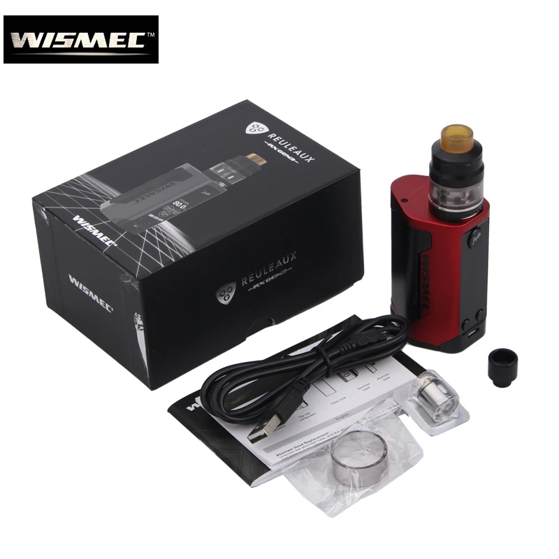 Оригинальный Wismec рел RX GEN3 с гном комплект 2 мл электронной сигареты 300 Вт коробка