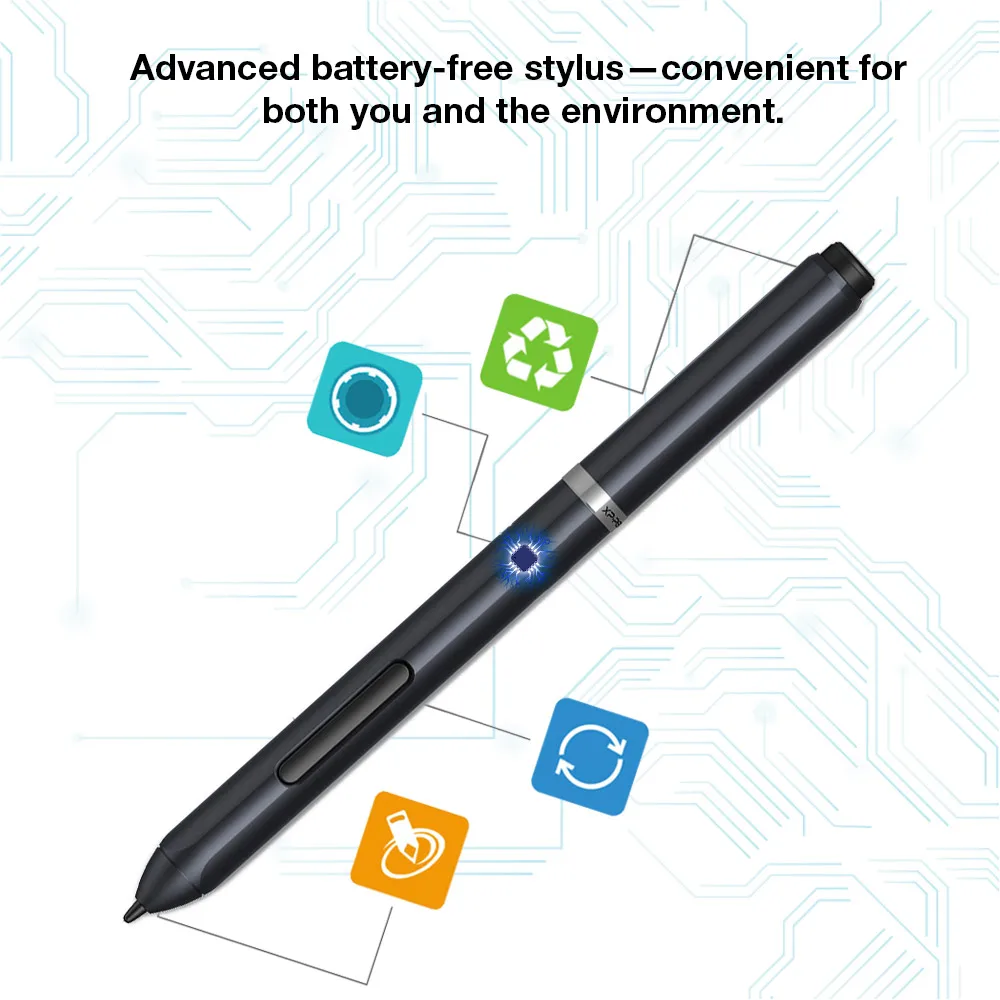 XP Pen, цифровой планшет для рисования, Deco 01, графический планшет, 8192 уровней, графическая доска для рисования, без аккумулятора, стилус, Прямая поставка