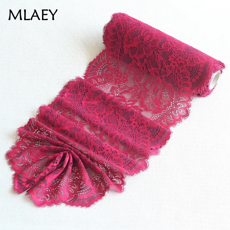 

MLAEY 2Yards Purple Exquisite Elastic stretch Lace Trim High Quality Lace Fabric DIY Craft&Sewing Dress Clothing Accessories