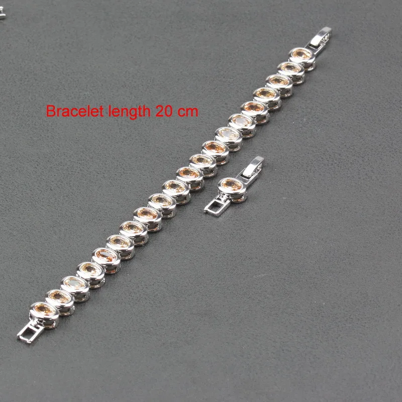 Высокое качество коричневый Циркон ювелирные изделия 8 цветов регулируемая