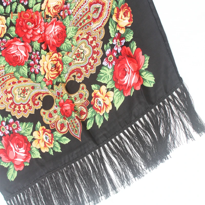 

2018 New designer brand high quality Female printing long tassel winter wrapped scarf warm shawl scarves For women 12 color