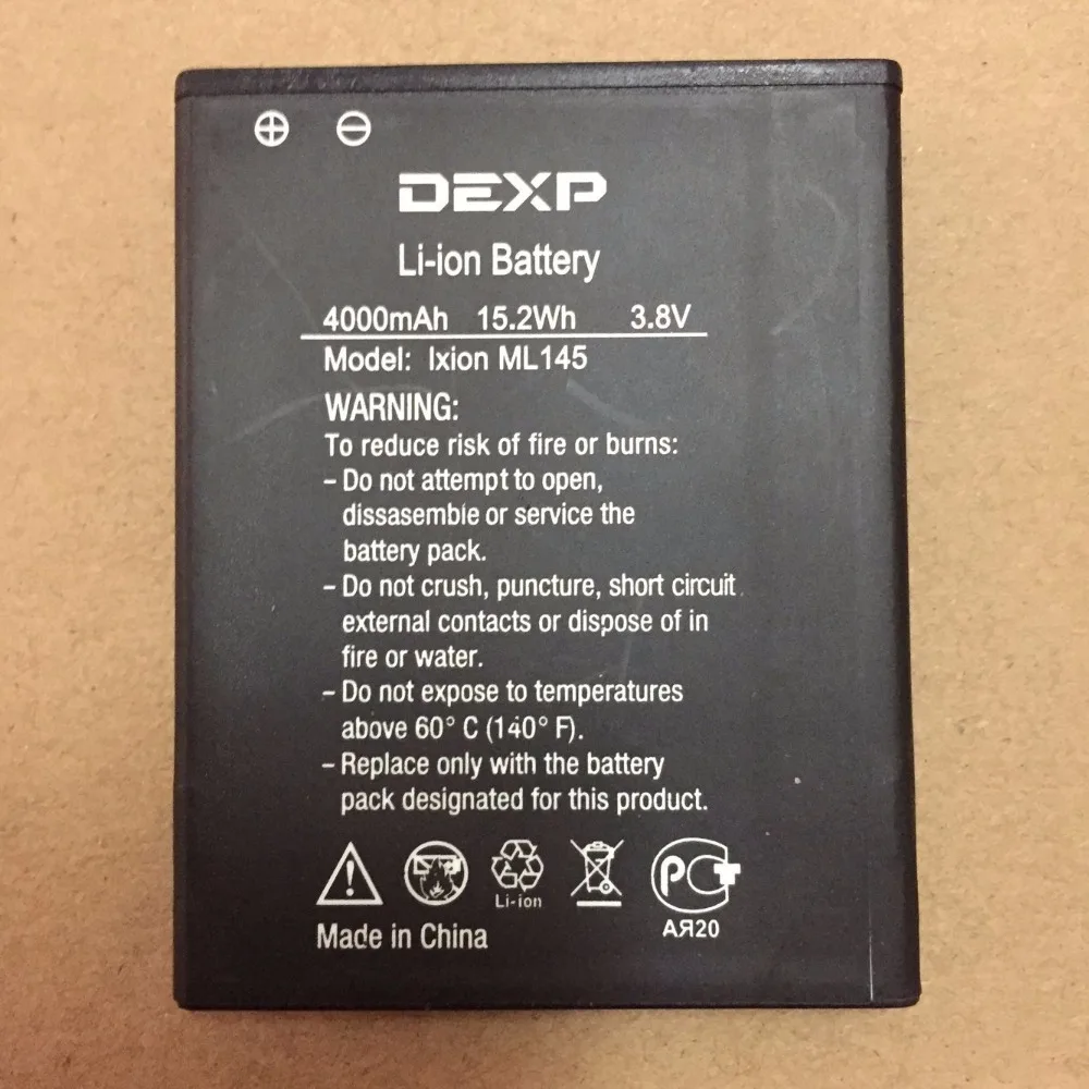Новый аккумулятор Ixion ML145 4000 мАч для DEXP Snatch SE|Аккумуляторы мобильных телефонов| |